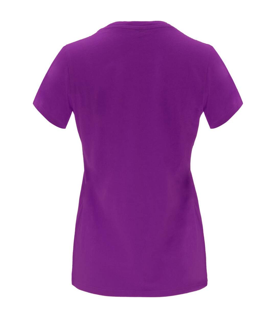 Womens/ladies Capri Short-sleeved T-shirt Purple Roly-2