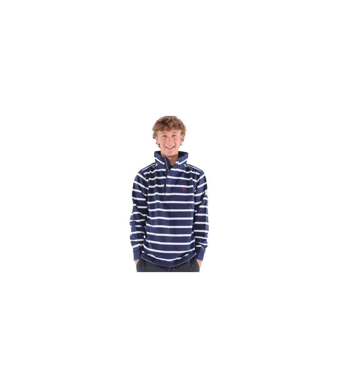 Sweat Motif/style Rayé Homme Bleu Mer Lazy Jacks-1