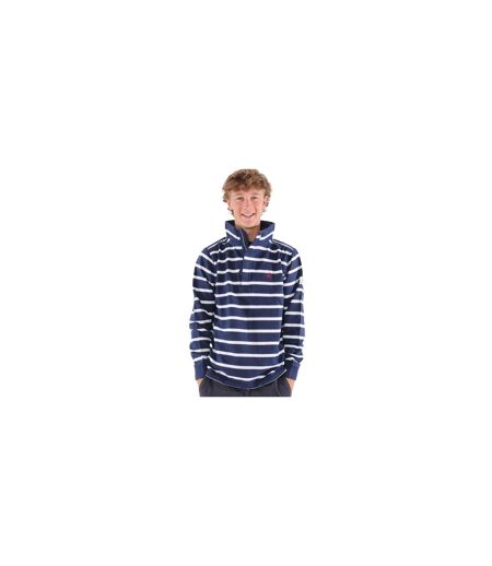 Sweat Motif/style Rayé Homme Bleu Mer Lazy Jacks