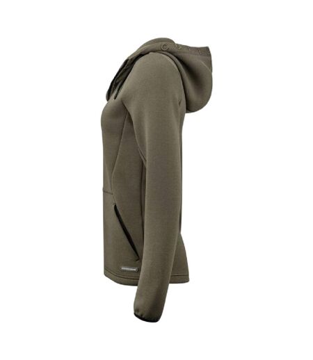 Womens/ladies Pemberton Lightweight Full Zip Hoodie Ivy Green Cutter & Buck