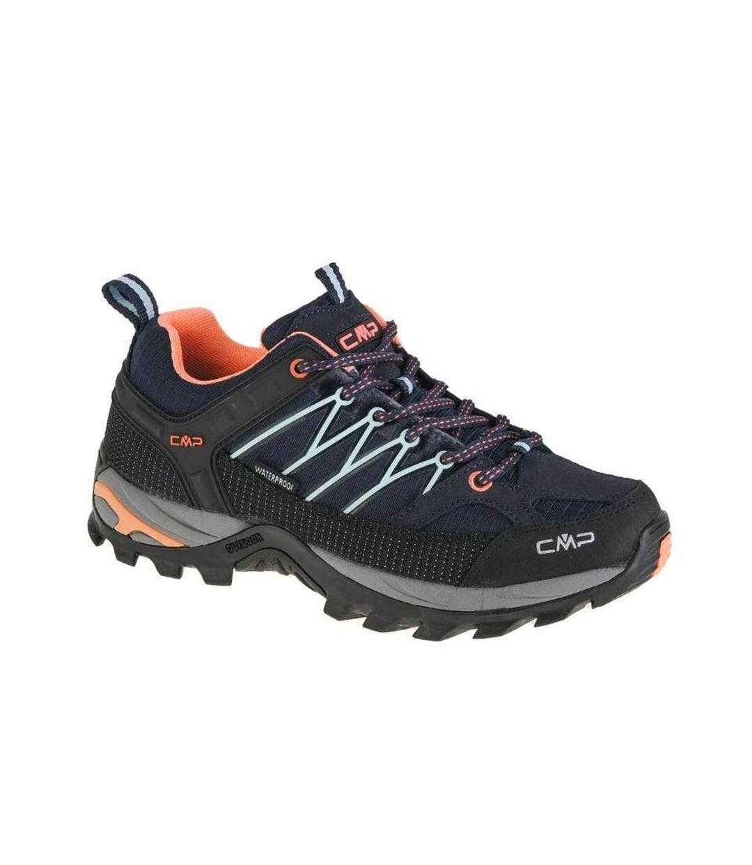 Chaussures De Randonnée Rigel Femme Bleu Marine Foncé Orange CMP-1