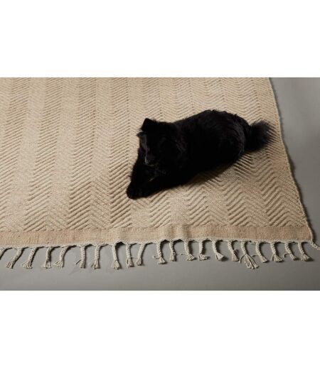 Tapis Déco en Laine Loke 160x230cm Beige