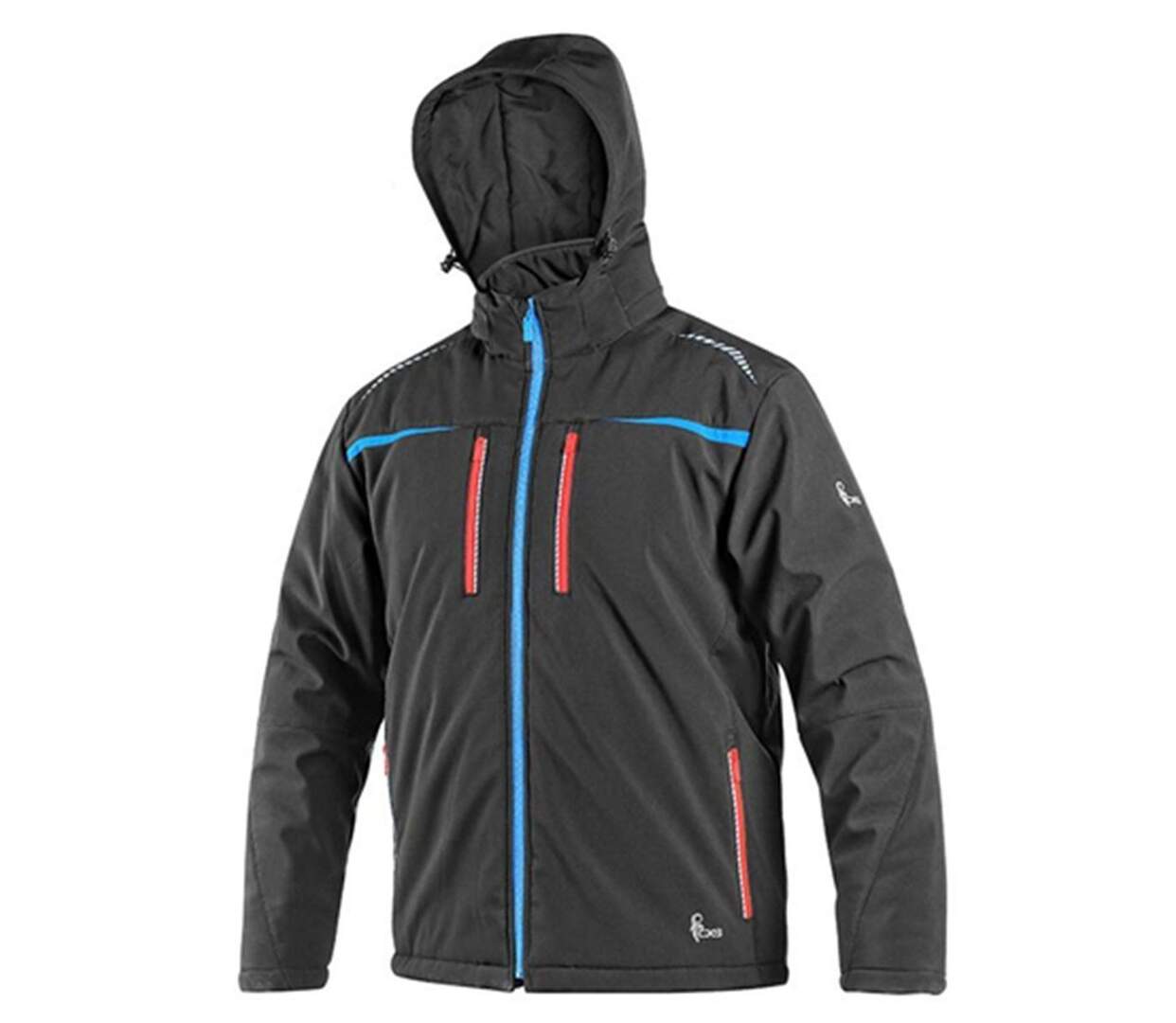 Veste de travail softshell - Homme - CXS1220-016 - noir-rouge et bleu-1