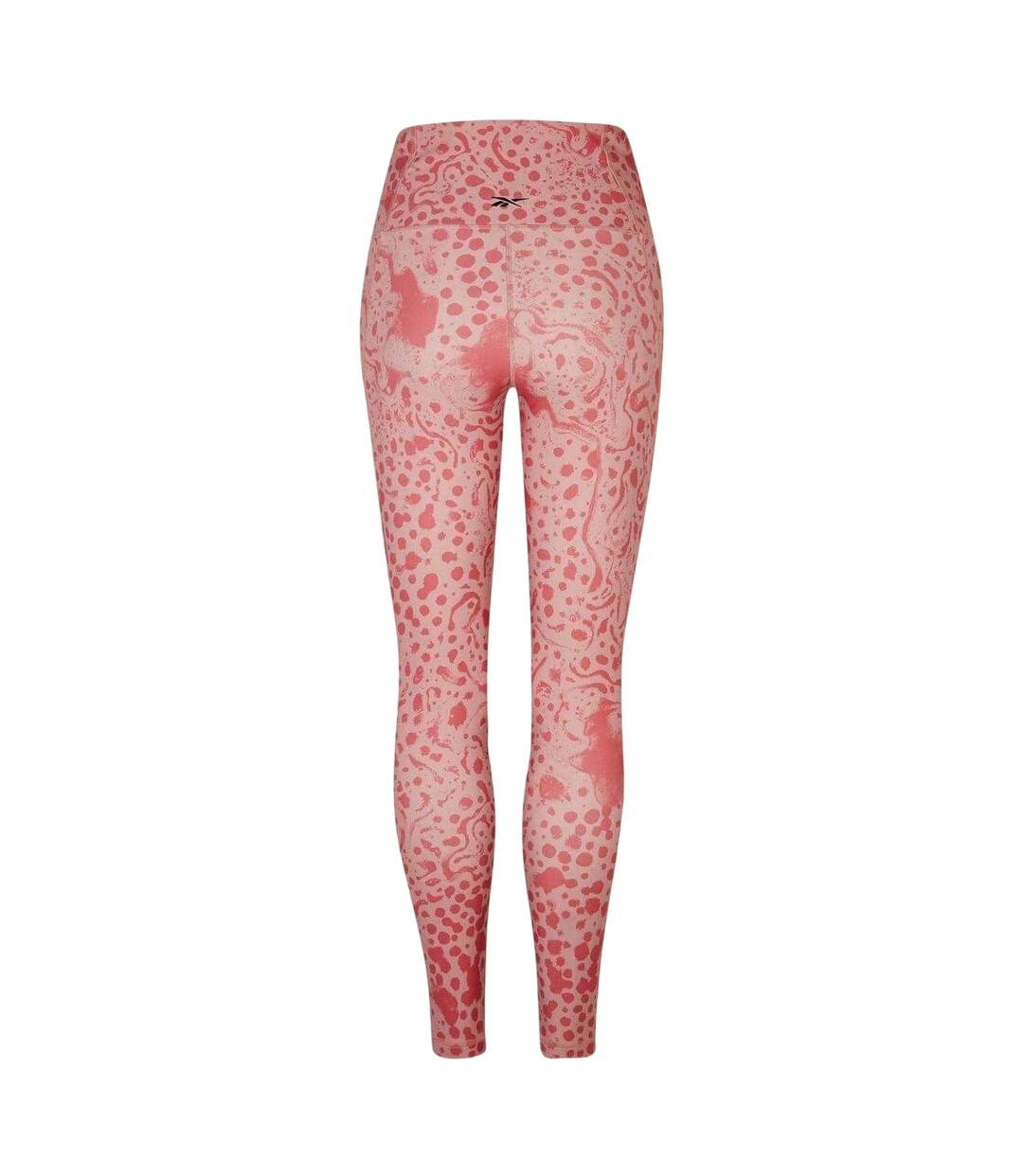 Womens/ladies Studio Lux Hr 2.0 Safari Skinny Leggings Calypso Coral Reebok-3