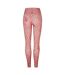 Womens/ladies Studio Lux Hr 2.0 Safari Skinny Leggings Calypso Coral Reebok-3
