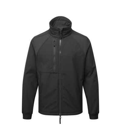 Mens wx2 eco tall soft shell jacket black Portwest