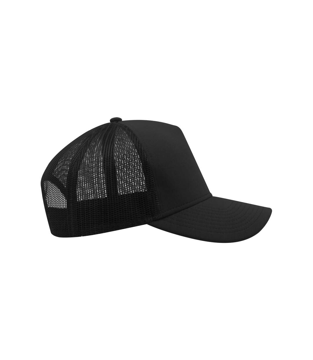 Atlantis Rapper Jersey Mid Visor Trucker Cap (Black) - UTAB205-3