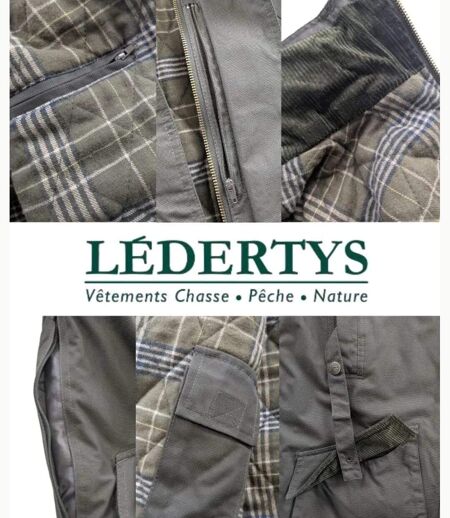 Veste de Chasse Ledertys Farmer LY0006 Étanche avec Carnier