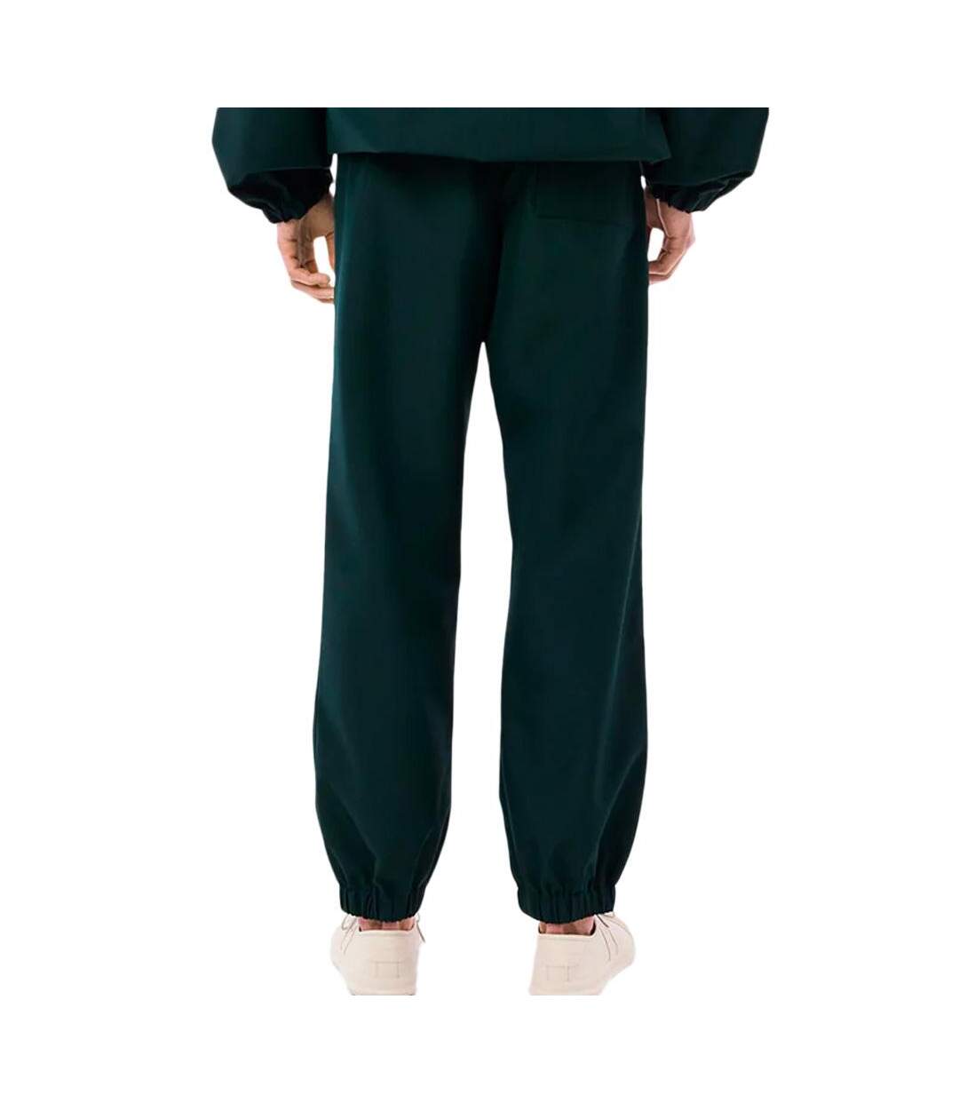 Jogging vert foncé homme lacoste runway oversized twill-2