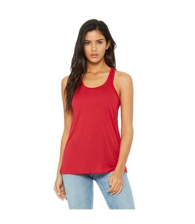 Bella Ladies/Womens Flowy Racerback Tank Top (Red) - UTBC1324