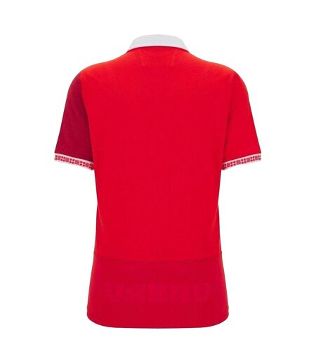 Polo Motif/style Macron Femme Rouge Wales RU