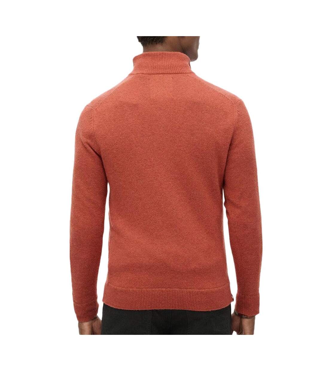 Pull orange homme superdry essential-2