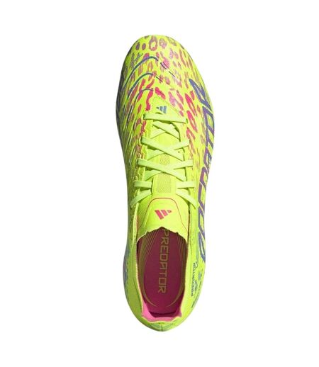 Mens Predator Graphic Print Lace Up Football Boots Lucid Lemon Adidas