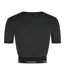 Womens/ladies Slim Crop T-shirt Black Calvin Klein-2
