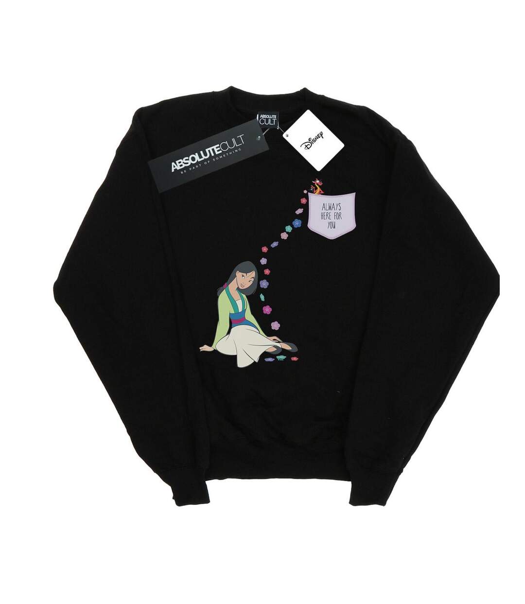 Disney - Sweat MULAN ALWAYS HERE FOR YOU - Femme (Noir) - UTBI14074-1