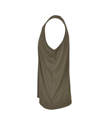 Débardeur Motif/style Uni Homme Olive Build Your Brand