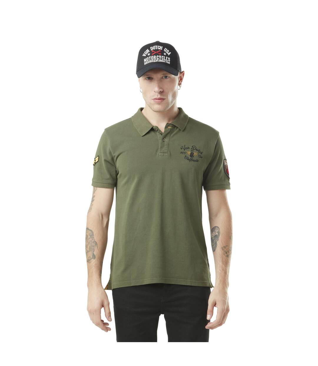 Polo homme pique militaire Mick en coton Vondutch