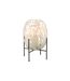 Vase sur Pied Design Tâche 38cm Gris & Blanc-2