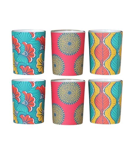 Set de bougies parfumées Votives Batik (2 lots de 3 bougies)