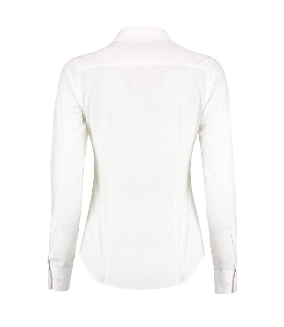 Chemise À Manches Longues En Popeline Taillée, Femmes/dames Blanc Kustom Kit-2