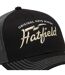 Casquette trucker avec filet semi curved avec broderie Beige Lo Hatfield-3