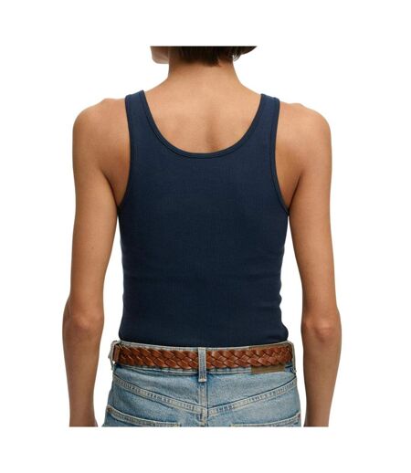 Débardeur marine femme superdry logo scoop
