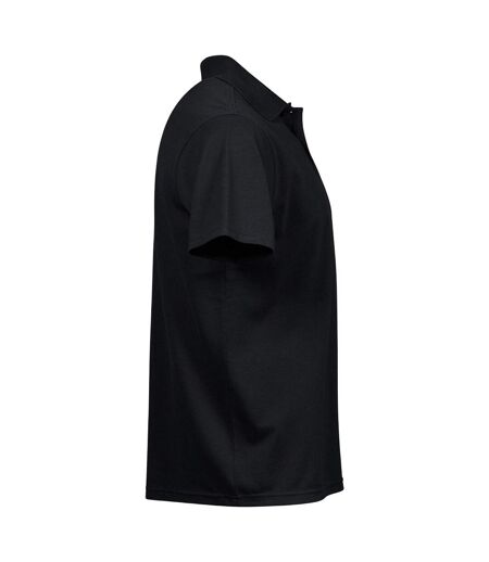 Tee Jays Mens Power Pique Organic Polo Shirt (Black) - UTPC4728