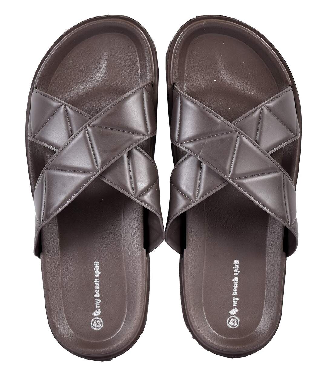 Sandales Mules CROISEE MBS01690 MARRON-3