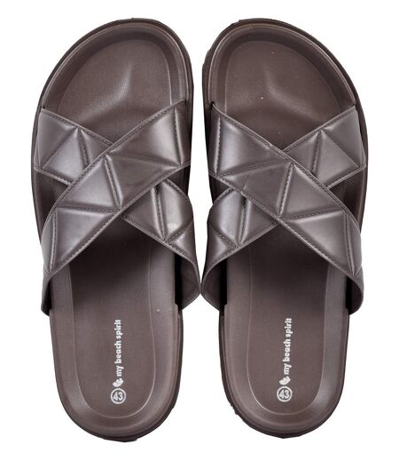 Sandales Mules CROISEE MBS01690 MARRON