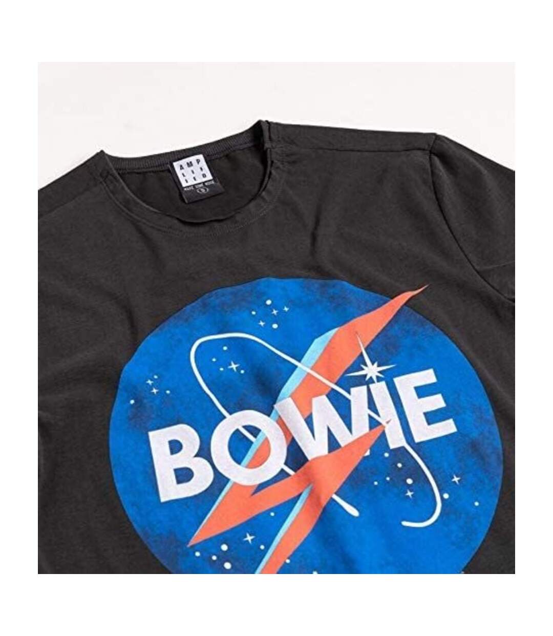T-shirt To The Moon Adulte Gris Foncé Amplified-2
