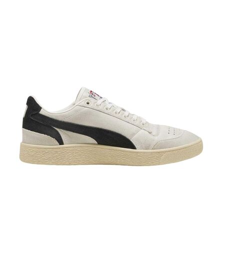 Mens Majesty Suede Low Cut Trainers Warm White Puma