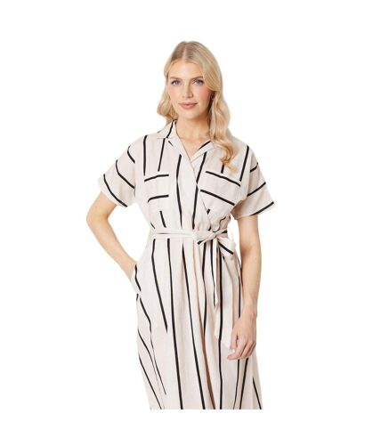 Robe chemisier mi-longue femme blanc cassé Principles