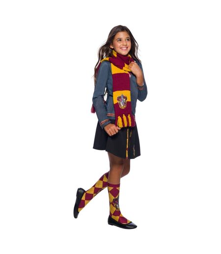 Écharpe DELUXE Taille Unique Bordeaux / Jaune Harry Potter