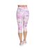 Womens/ladies gowalk seascape floral capri coral/multicoloured Skechers-2