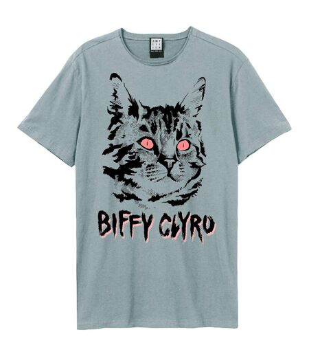 T-shirt black cat adulte bleu Amplified