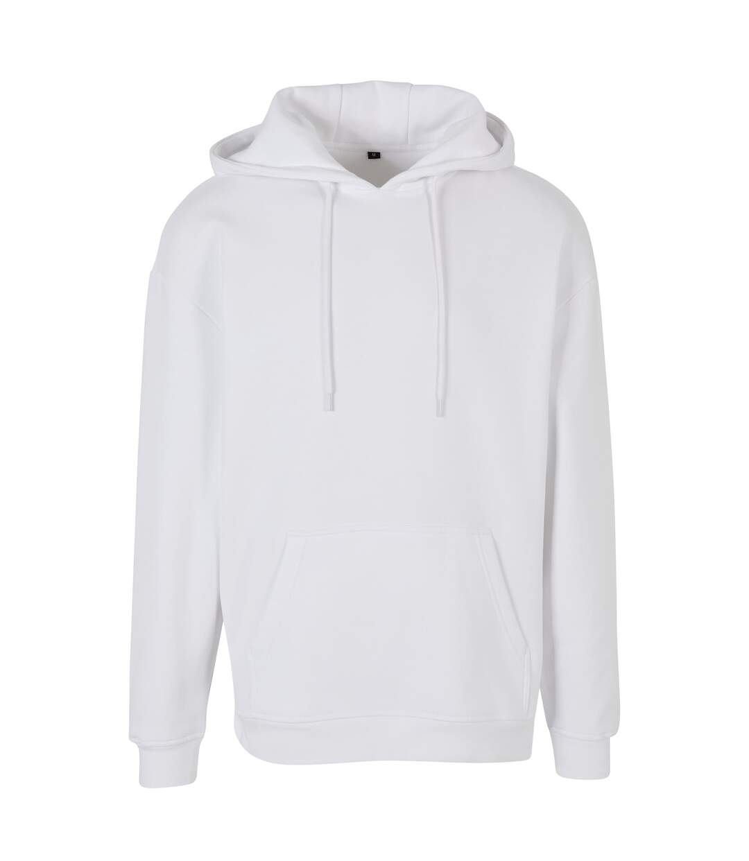 Mens Basic Oversized Hoodie Blanc Build Your Brand-1