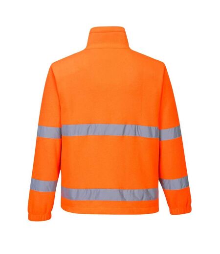 Mens fleece hi-vis safety windbreaker orange Portwest