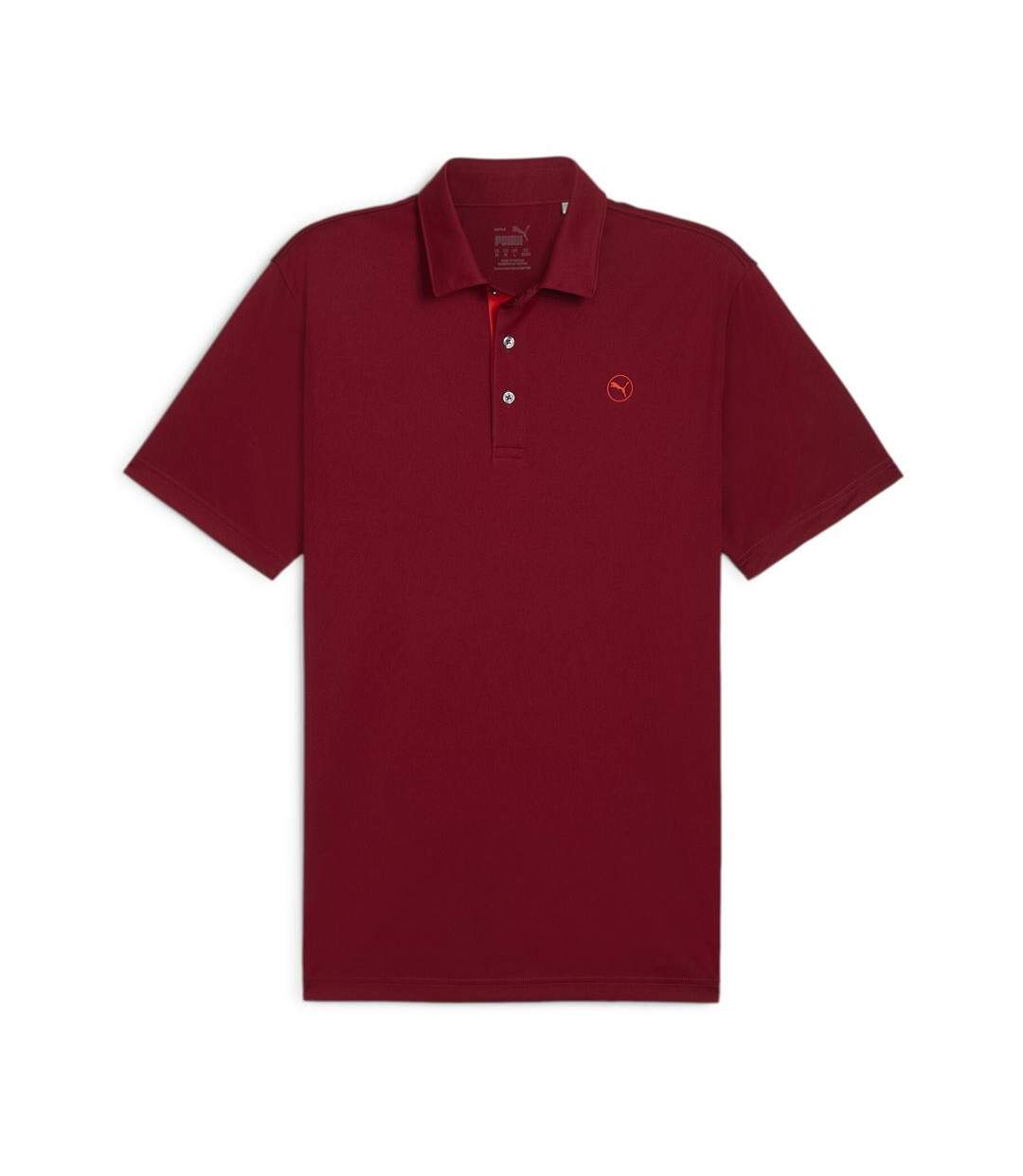 Polo de golf rouge homme puma pure solid-1