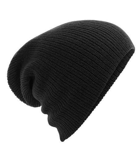 Beechfield Unisex Adult Heavy Gauge Slouch Beanie (Black) - UTBC5416