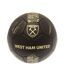 West Ham United FC - Ballon de foot (Noir mat / Doré) (Taille 1) - UTTA9662
