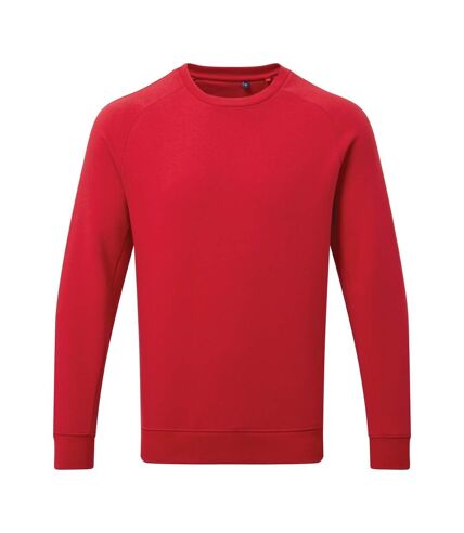 Asquith & Fox Mens Organic Crew Neck Sweatshirt (Cherry Red)