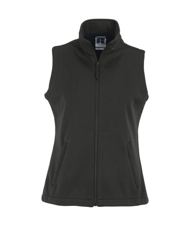 Russell Ladies/Womens Smart Softshell Gilet Jacket (Black)