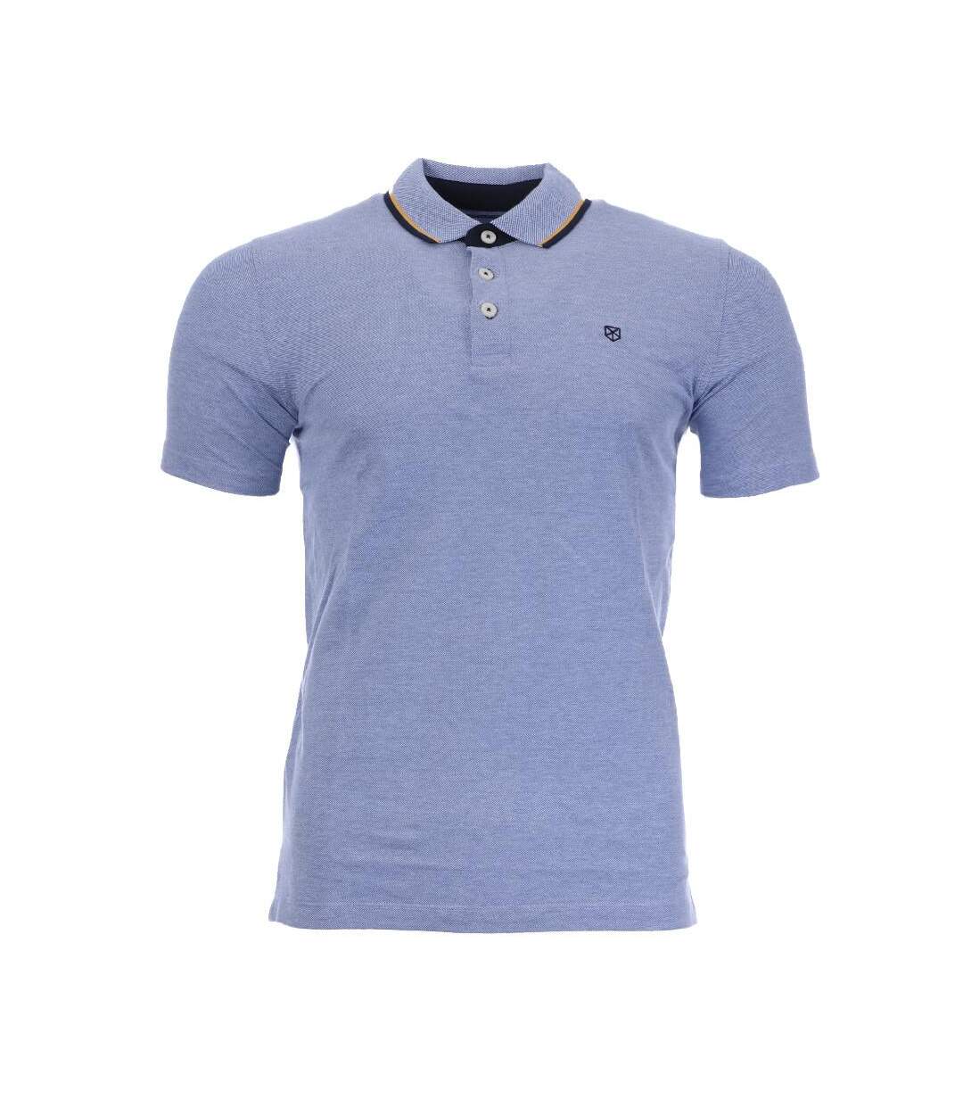 Polo bleu homme jack & jones paulos 12175007 - m-1