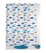 Rideau de douche bord de mer DORI - 180 x 200 - Blanc