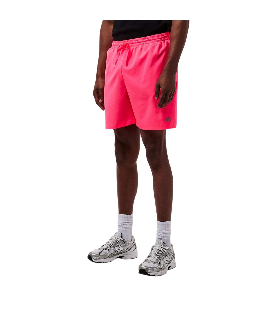 Mens Accelerate Shorts Neon Pink New Balance-4