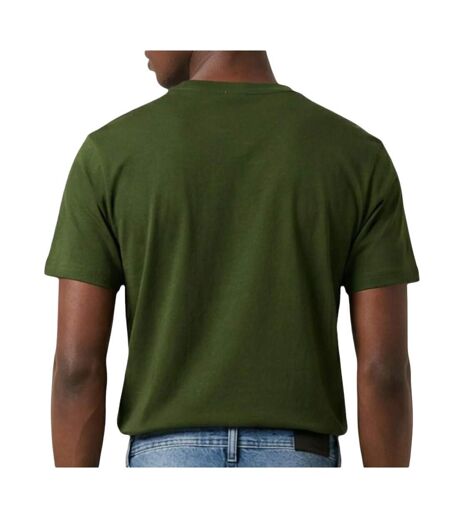 T-Shirt vert foncé homme calvin klein jeans badge l4g