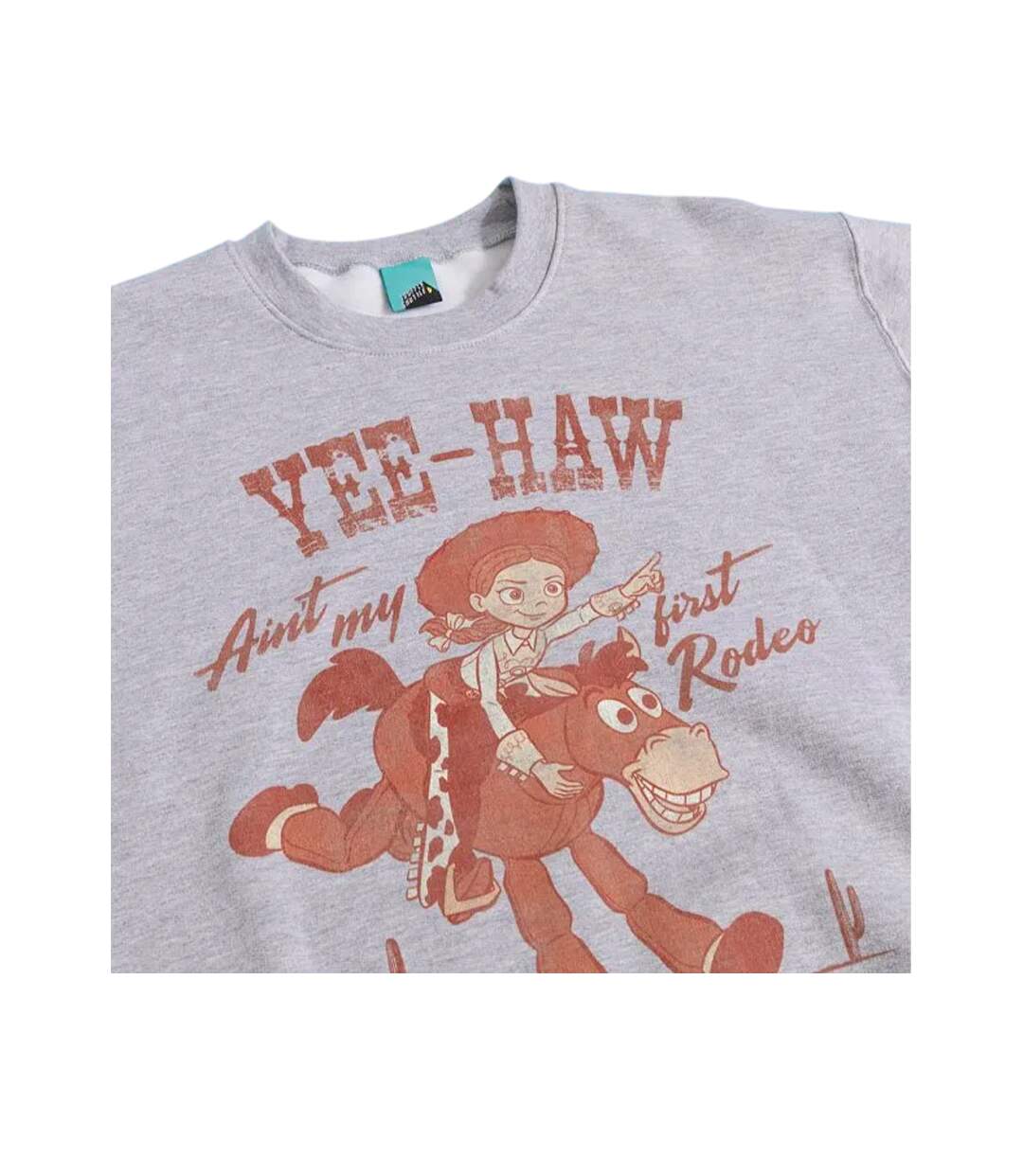 Sweat Motif Jessie Motif/style Chiné Yee-haw Adulte Gris Chiné Toy Story-3