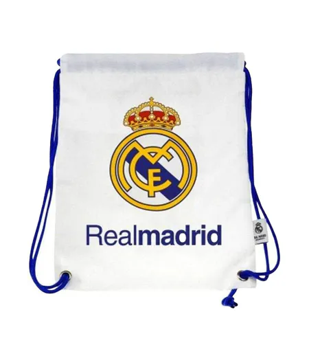 Crest Drawstring Bag One Size White Real Madrid CF