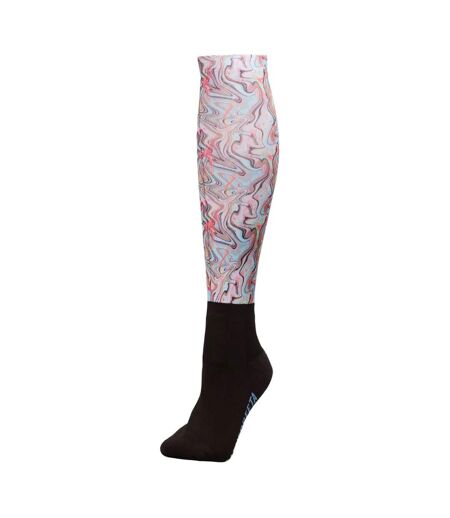 Weatherbeeta Unisex Adult Swirl Knee High Socks (Aqua) - UTWB1892