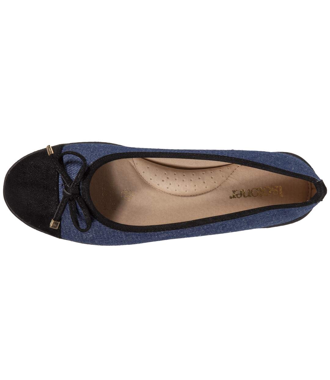 Isotoner Ballerines femme ultra confortables (technologie everywear™ ), soutient de la voûte plantaire, bi matière-2